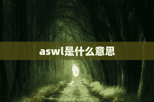 aswl是什么意思(aswl是什么意思梗)